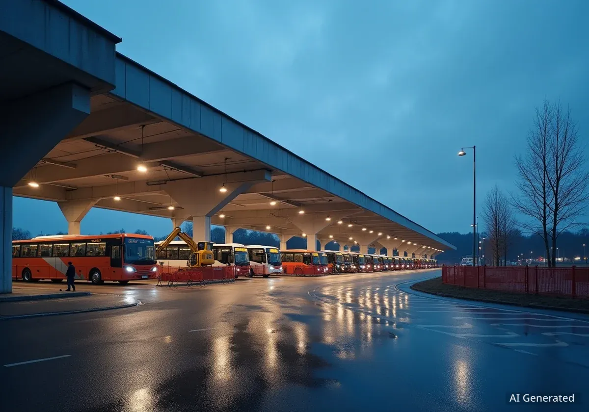 Busdepot Grüzefeld wird erweitert