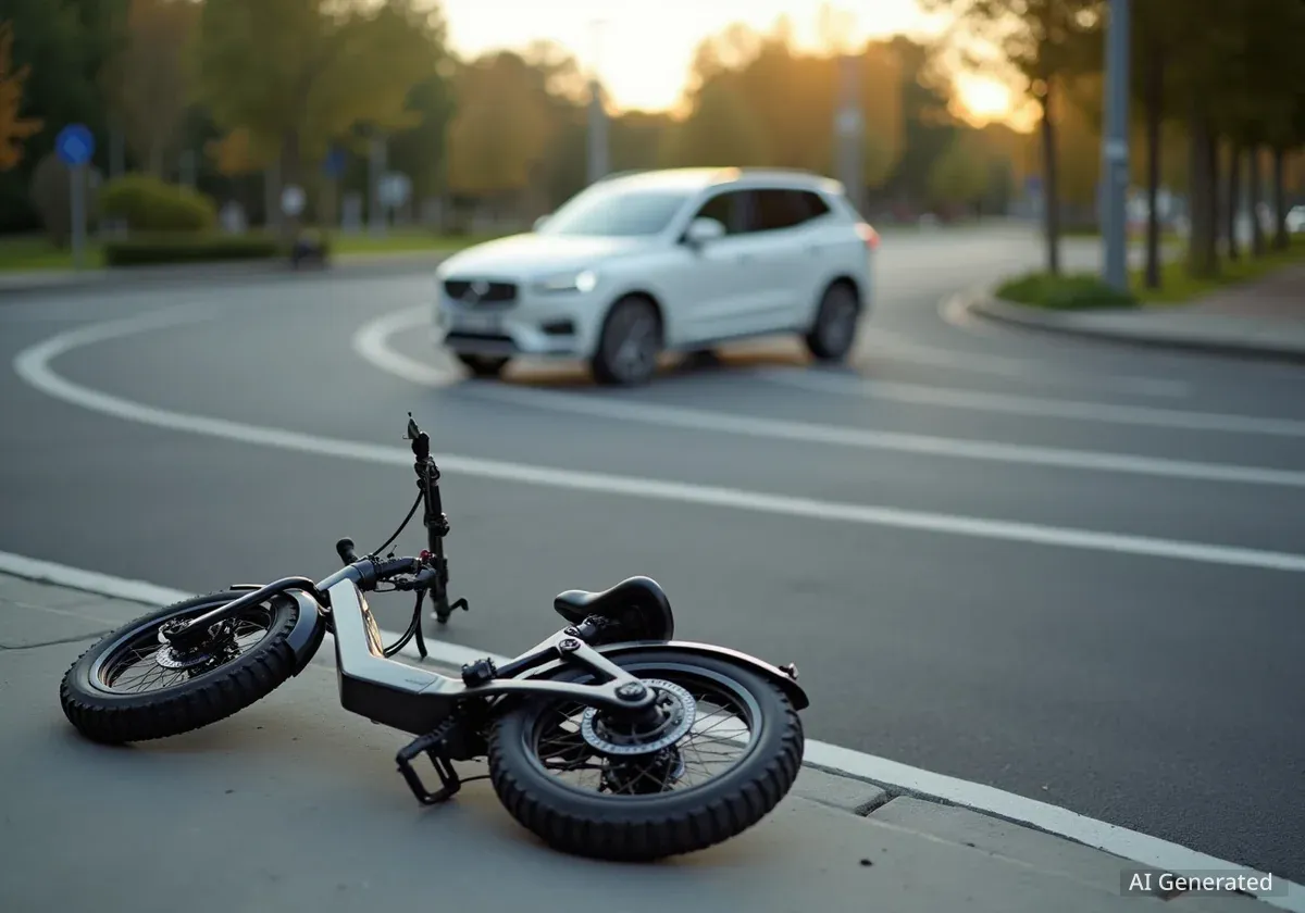 E-Bike-Fahrerin bei Kreisel-Unfall in Kreuzlingen verletzt