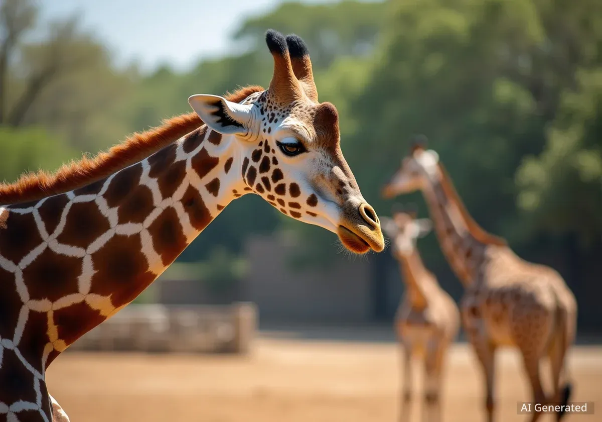 Giraffenbulle Obi zieht in den Zoo Zürich ein