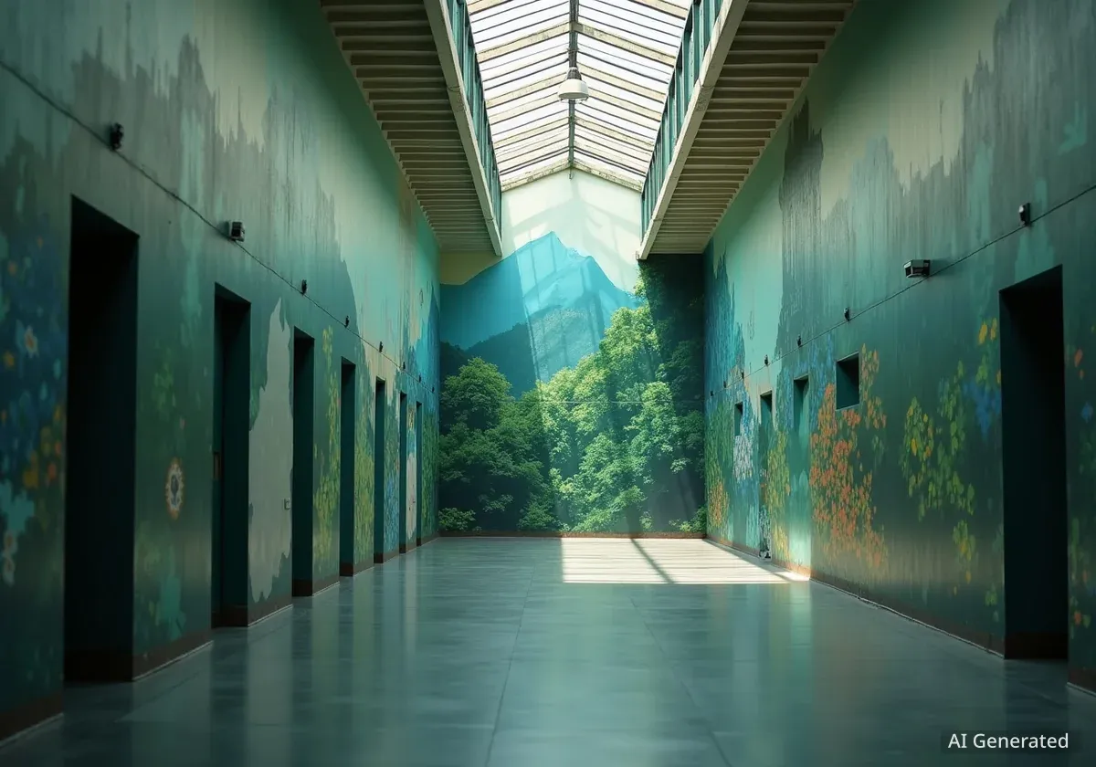 Künstlerin gestaltet riesige Wandbilder für Gefängnis Pfäffikon