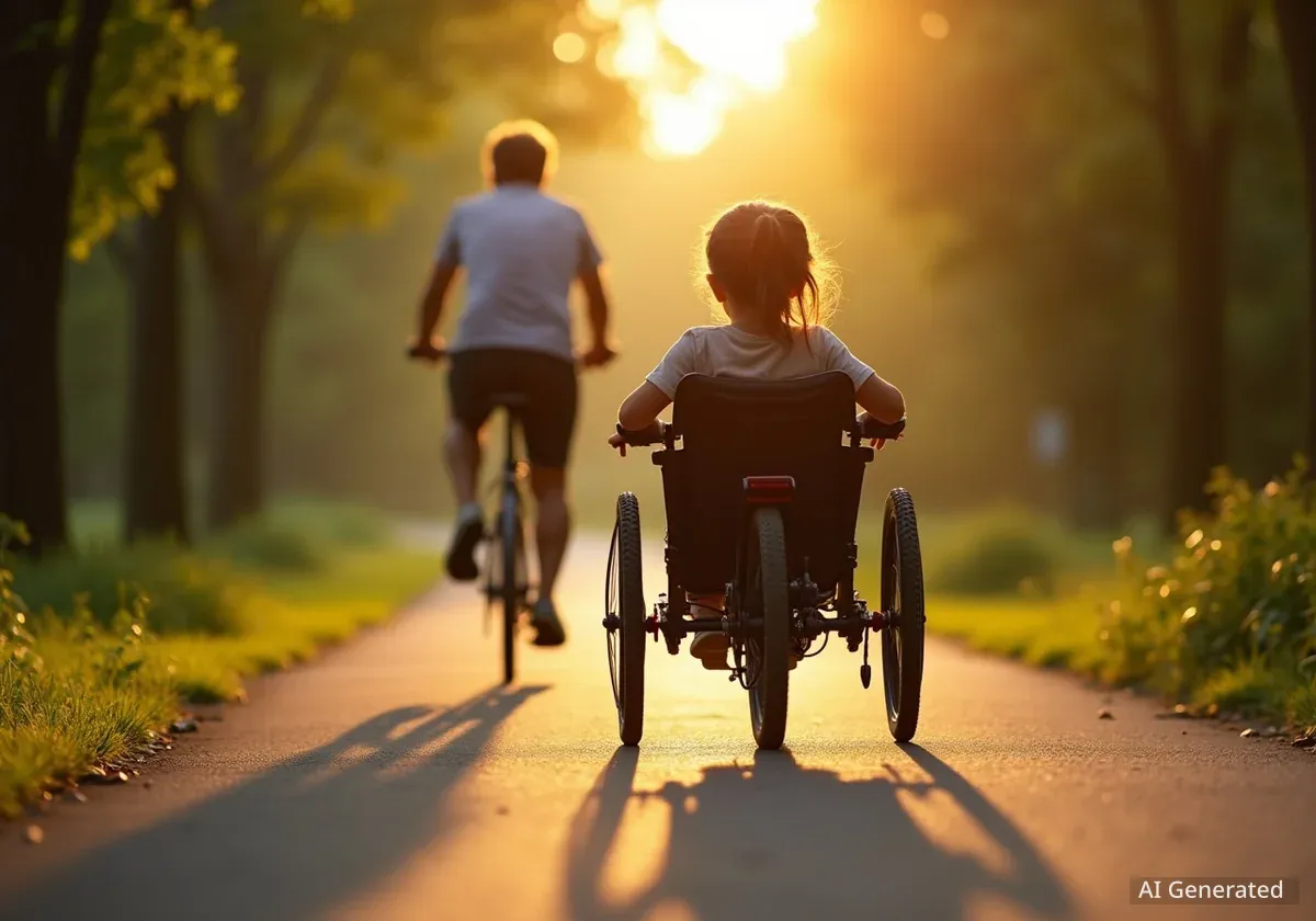 Lewis Brunner erfüllt sich Traum vom Velofahren