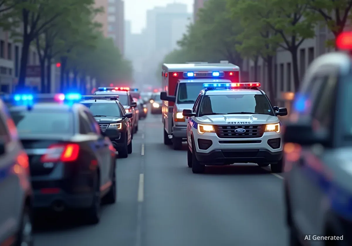 Grossaufgebot der Polizei im Zürcher Kreis 9