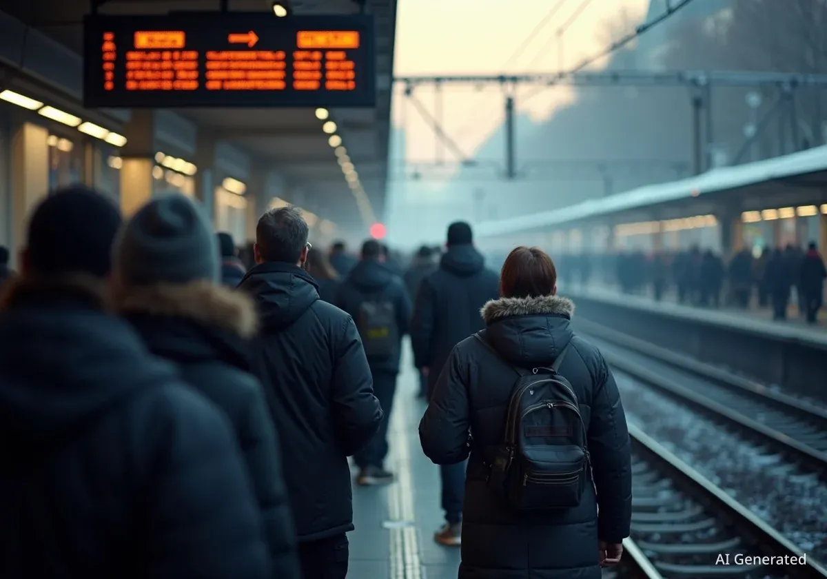 Vereiste Gleise verursachen Zugausfälle in Winterthur