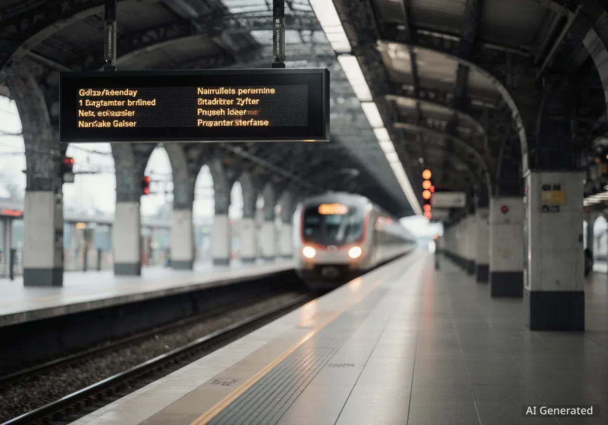 SBB-Unterhaltsarbeiten beeinflussen Bahnverkehr Zürich