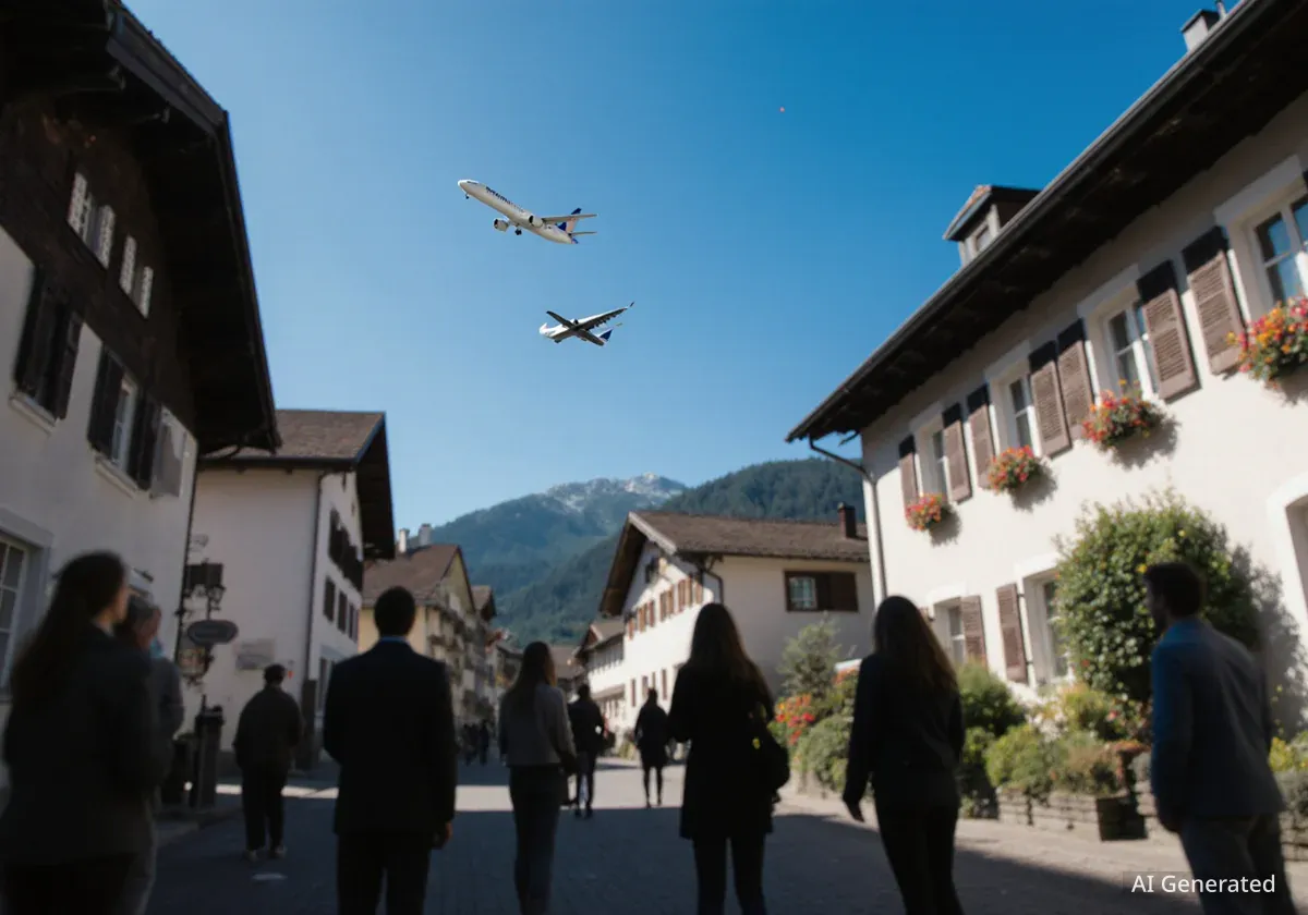 Neuenhof protestiert gegen neue Flugrouten