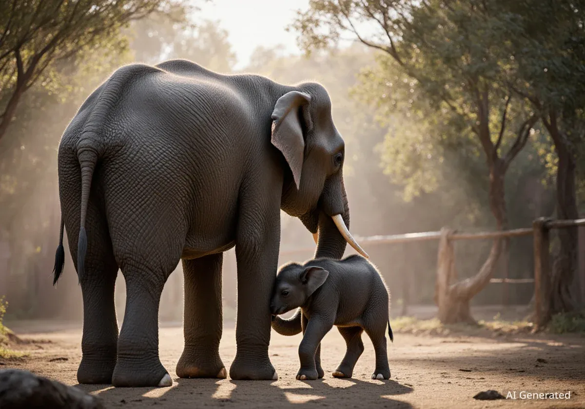 Zürcher Zoo erwartet Elefantenkalb im Frühjahr